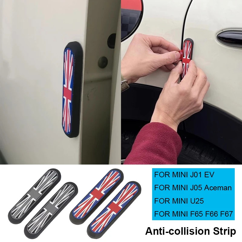 2pcs รถประตู Anti-collision Pad ป้องกันสติกเกอร์สําหรับ Mini Cooper J01 EV J05 Aceman F65 F66 F67 U2