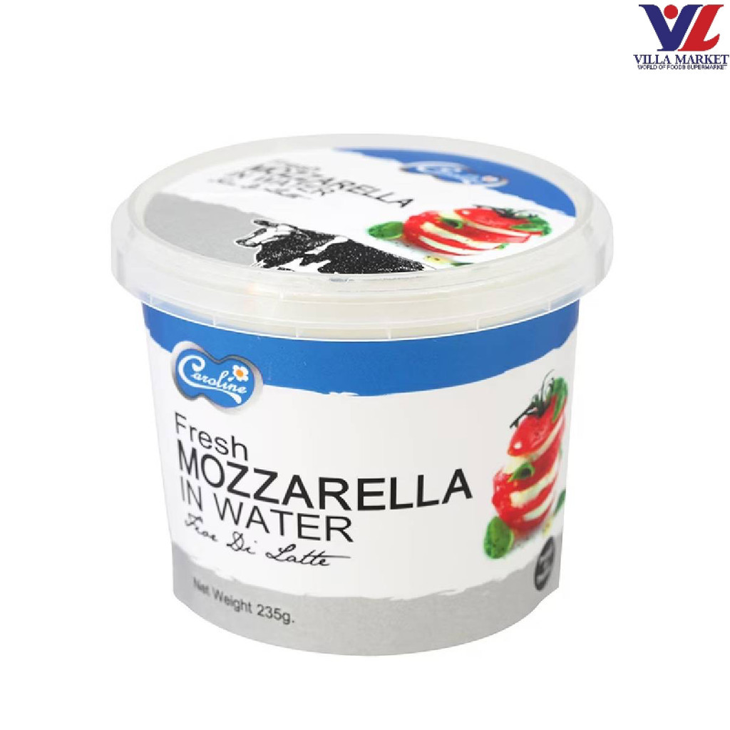[สินค้าส่งด่วน] [0554] Caroline Mozzarella In Water 100 Gm. แคโรไลน์ มอสซาเรลล่าชีสในน้ำเกลือ