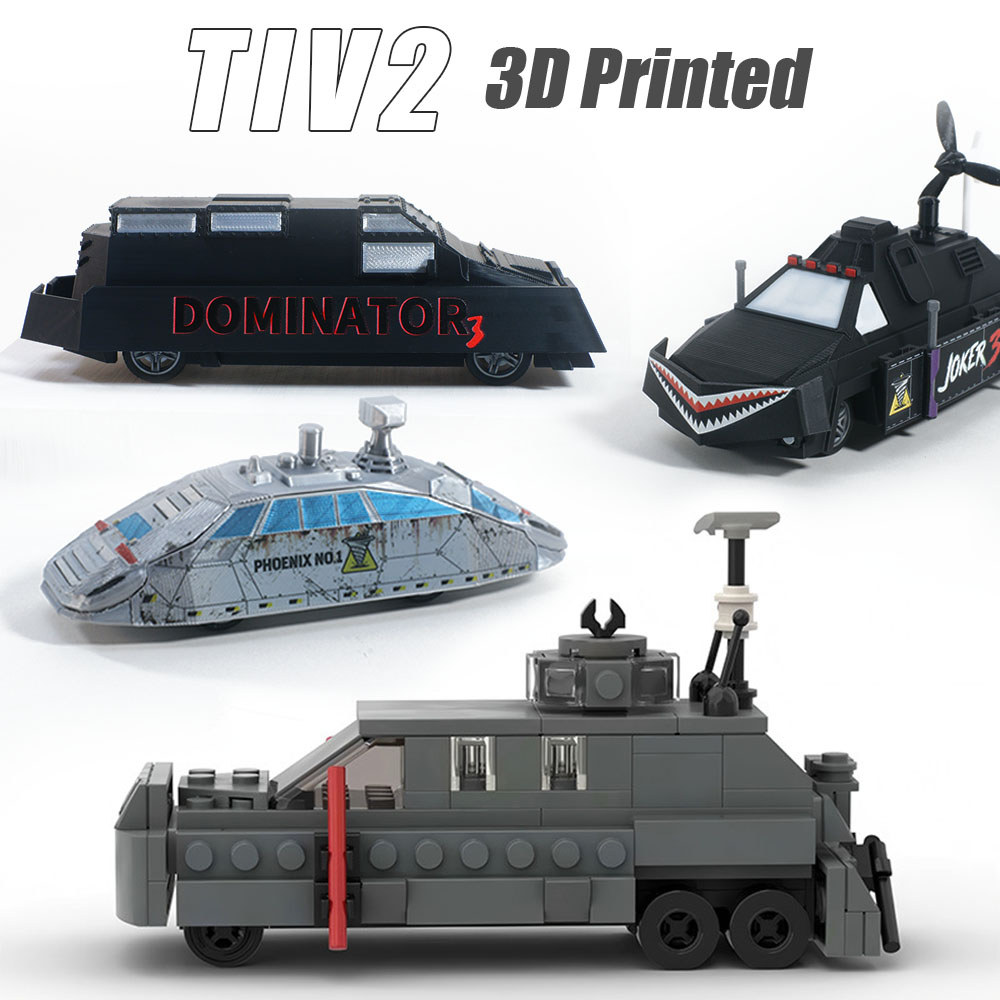TIV2 Storm Intercept รถ Building Block DIY รุ่น 3D พิมพ์ Dorothy Storm Chaser รถจอแสดงผลเครื่องประดับ