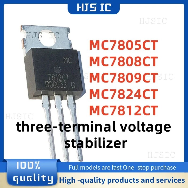5PCS MC7805CT 7805CT MC7808CT 7808CT MC7809CT 7809CT MC7824CT MC7812CT 7812CT TO-220 ขายส่ง Field Ef