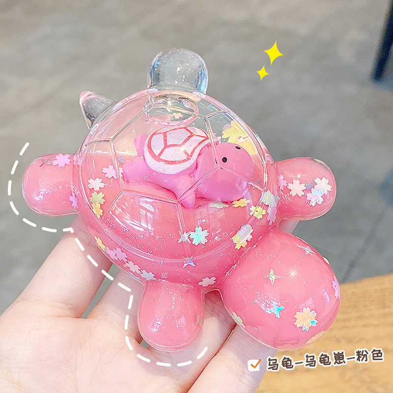 Glitter Turtle Large Strobe Turtle เต่าขนาดกลาง Glitter Turtle Live Desktop ตกแต่งอะคริลิค 2026.7.31