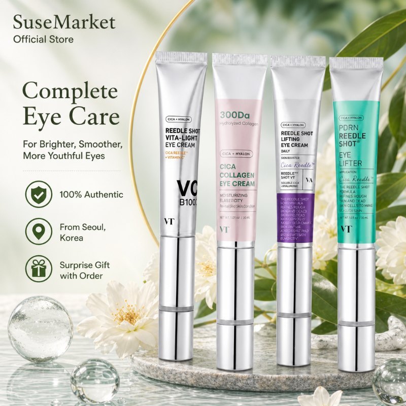VT 4-in-1 Anti-Aging Eye Cream Pack 15ml วิตามินซีคอลลาเจน PDRN Dark Circles Fine Lines Lifting จัดส