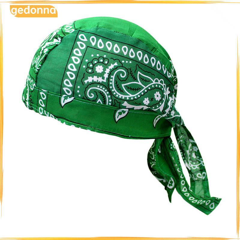 [gedonna] Pirate Hats Bandana Beanie Sweat Wicking สบายสําหรับผู้ใหญ่เดินทางสีขาว