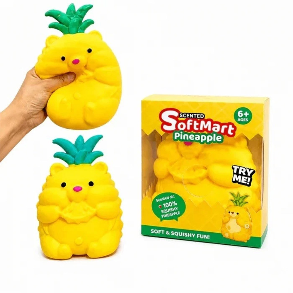 Jumbo XL Pineapple Squishy Cream Scented Slow‑Rising Toy For Anxiety Relief And Kids Casual Stress R