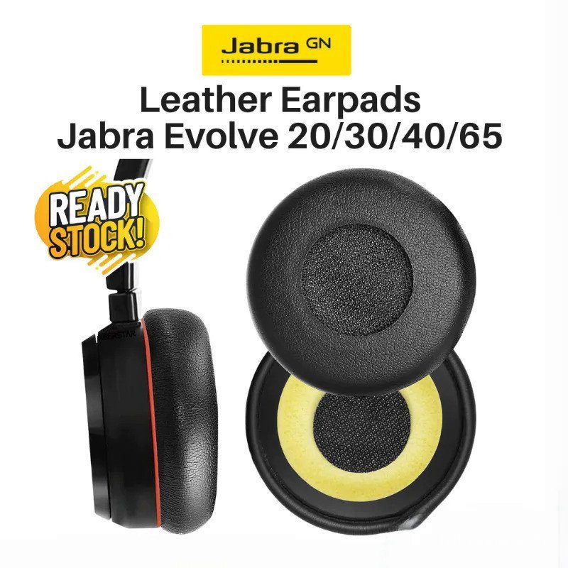 1 คู่ Jabra Evolve 20se 30 30II 40 65 65 + ชุดหูฟังเปลี่ยนหนังแผ่นรองหูฟังเบาะ Earp