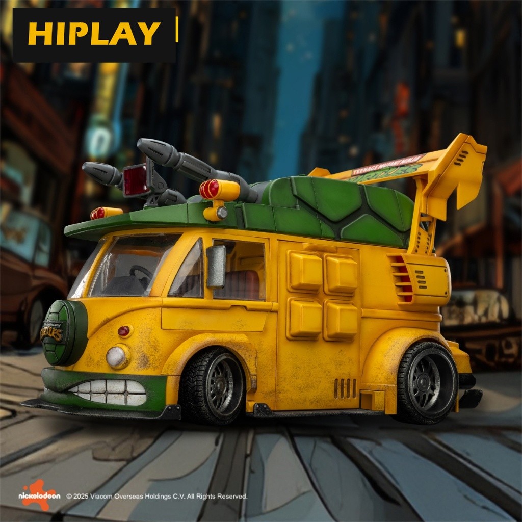 In StockHIPLAY JOYTOY 1/18 TMNT-Turtle Van JT02540 รถรุ่น Fit TMNT Series Action Figure