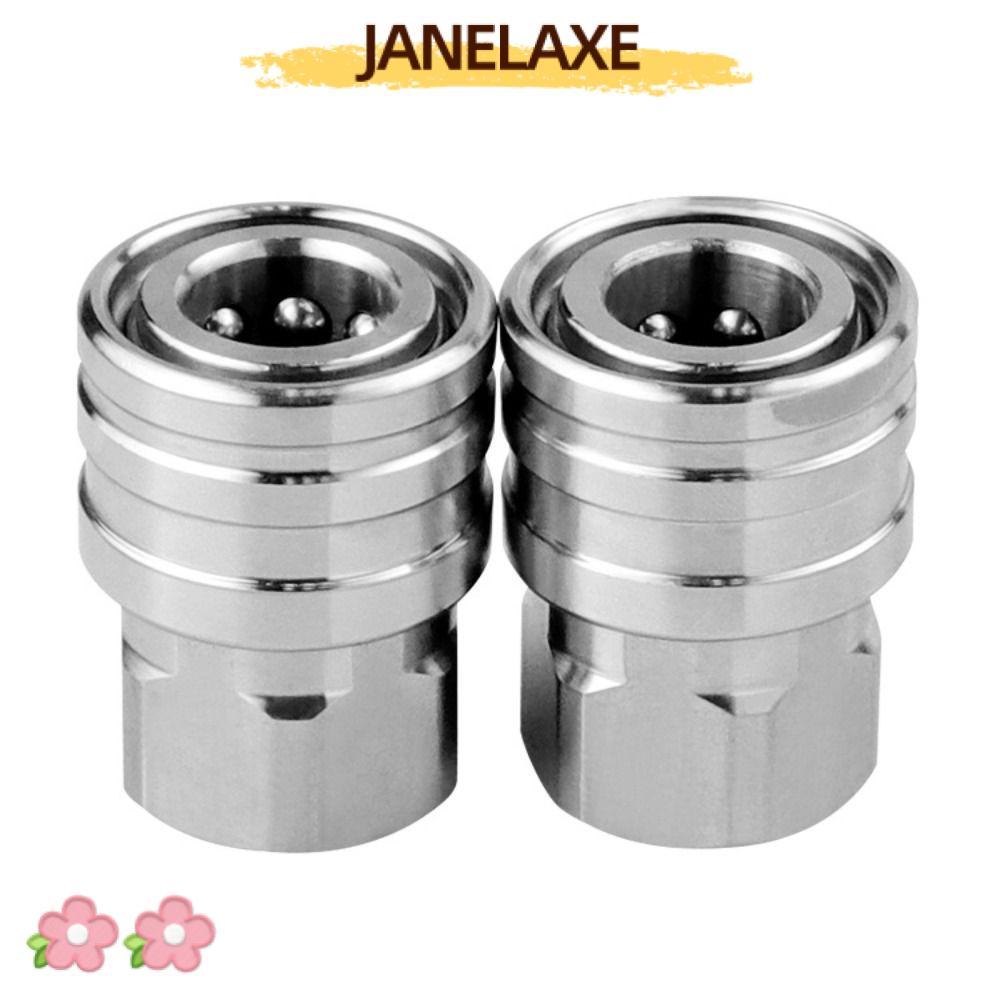 JANELAXE932JN ขั้วต่อเครื่องซักผ้าแรงดันสูง, Quick Releases Silver 1/4 นิ้ว Connector Couplers อุปกร