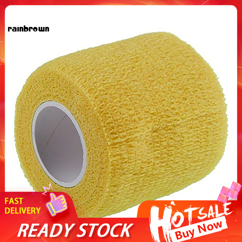 <rainbrown> Finger Wrist Support Soccer Basketball Sports Ankle Bandage Kneepad Tape
