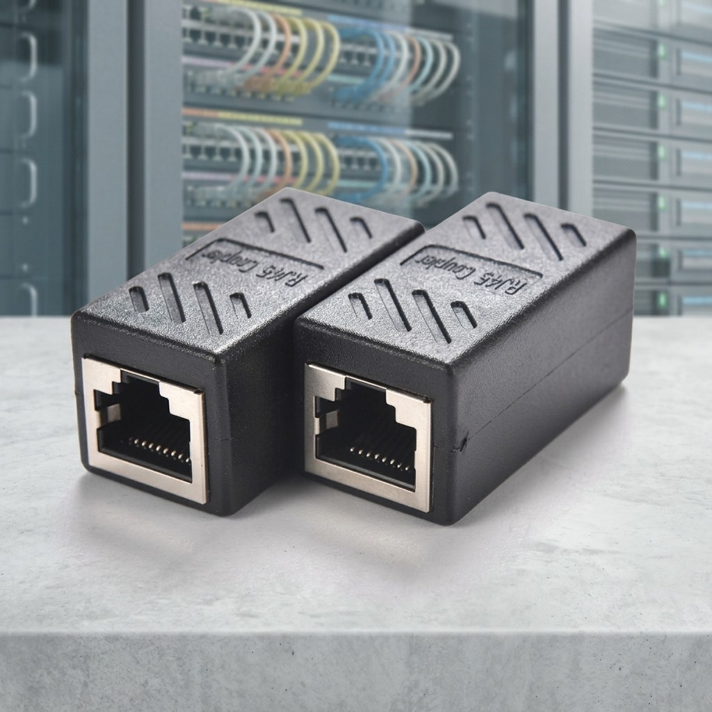 RJ45 Female to Female Cat LAN Cable Connector 15A16A