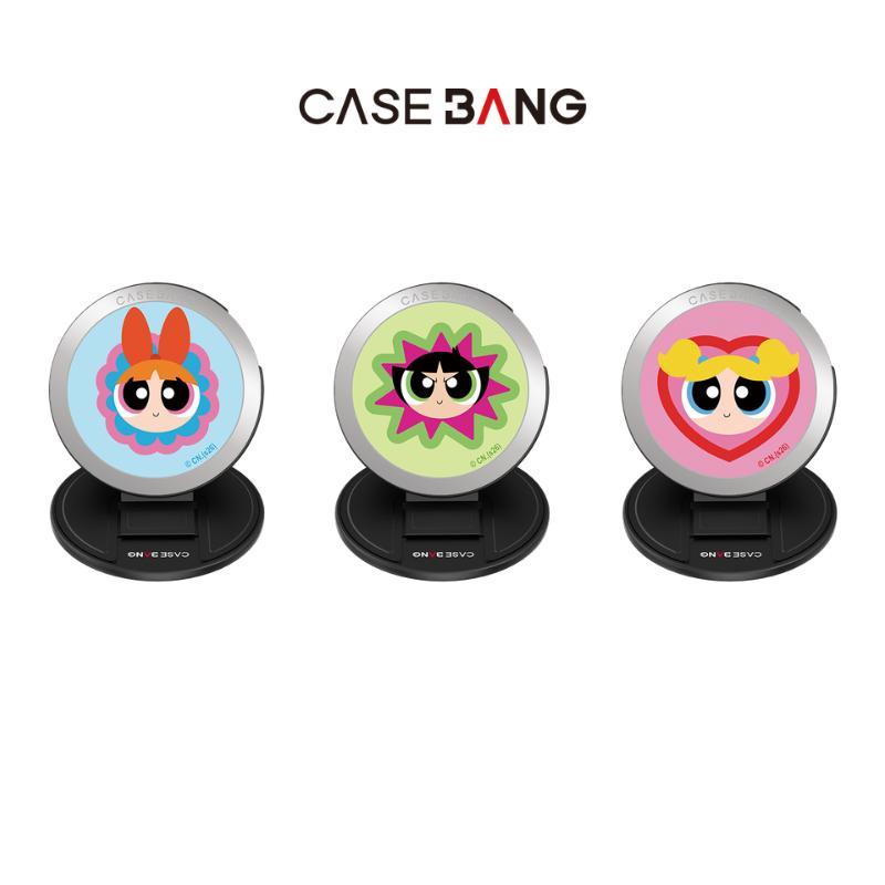 Casebang Magnetic The Powerpuff Girls Series Phone Grip Stand, การออกแบบทรายดูด, รองรับแม่เหล็ก, โครงสร้างถอดออกได้แบบแม่เหล็ก