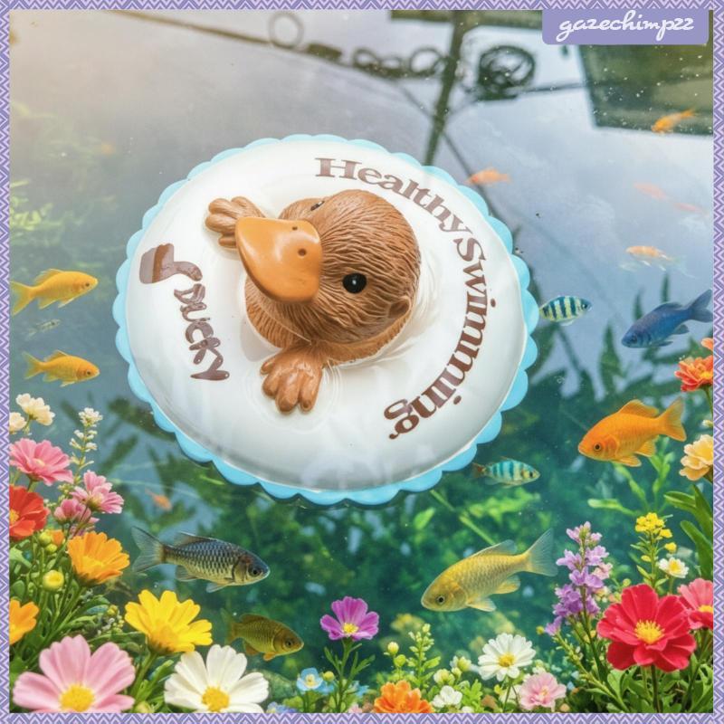 [Gazechimp] Buoyant Duck-Billed Ornament Cute Buoyant Pond Decorative Lightweight for Aquarium Hobby
