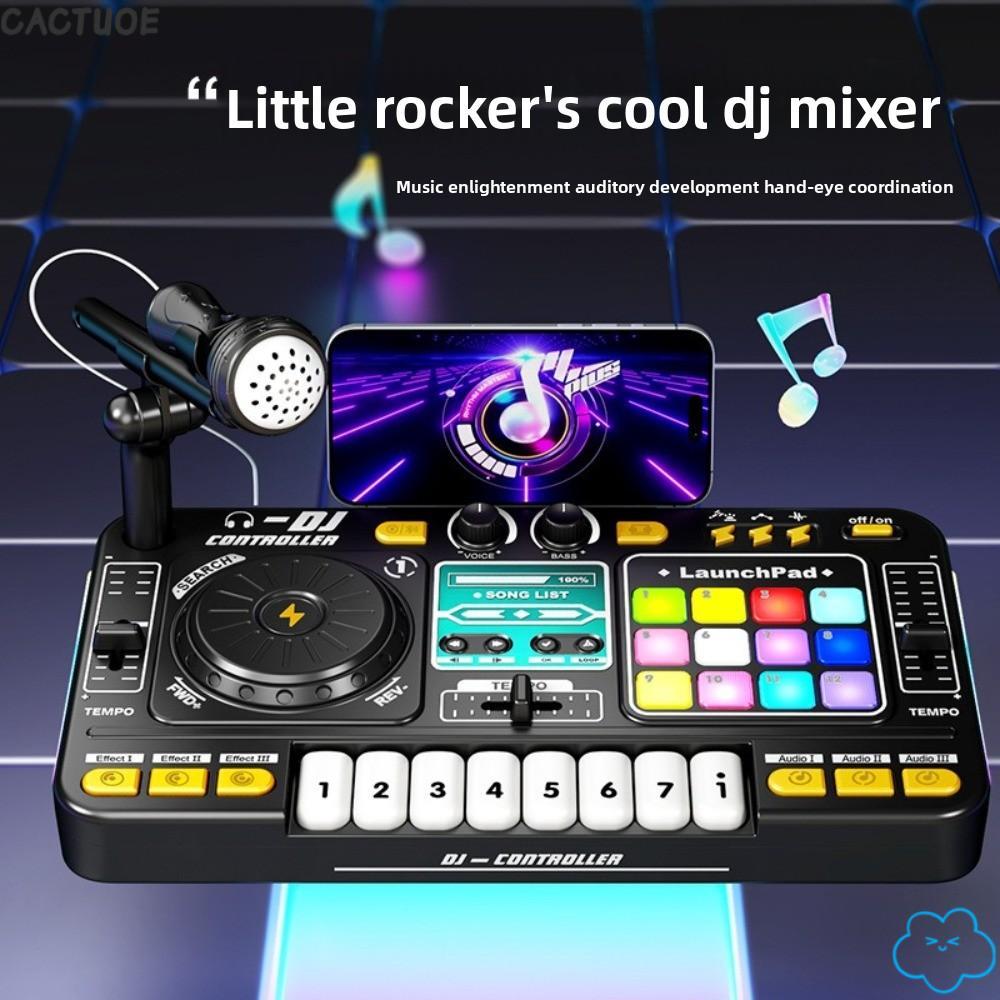CACTUOE เด็ก DJ Mixer, Multifunctional จําลองออกแบบคีย์บอร์ดเปียโนอิเล็กทรอนิกส์, Interactive Music 