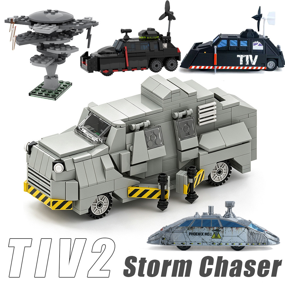 TIV2 Storm Chaser Building Block รุ่นเคลื่อนย้ายได้ของเล่นรถ Titus Joker3 3D รุ่นเดสก์ท็อปจอแสดงผลเครื่องประดับ