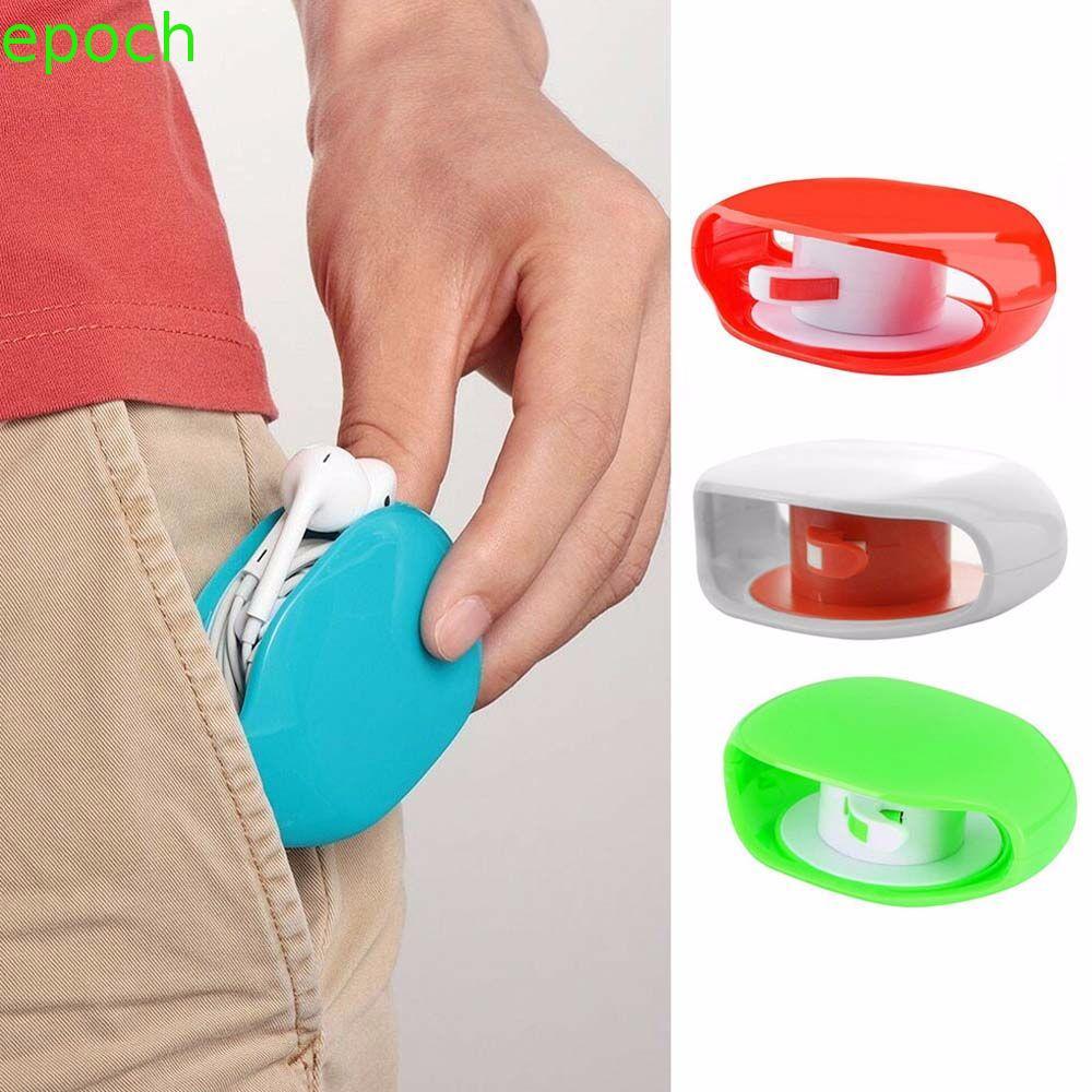 EPOCH Cable Organizer Cable Clamp สําหรับโทรศัพท์มือถือสายเมาส์โทรศัพท์ปิดอัตโนมัติผู้ถือลวด Winder