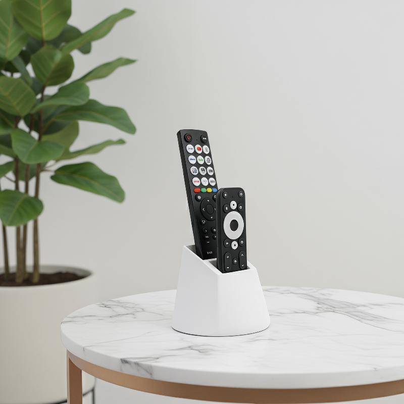 CKFR Dualpartment Remote Control Organizer ออกแบบมาสําหรับ Tidy Desktop และ TV Setup