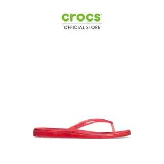 CROCS รองเท้าแตะผู้หญิง MIAMI JELLY FLIP รุ่น 212866-7DJ - COURT RED JELLY