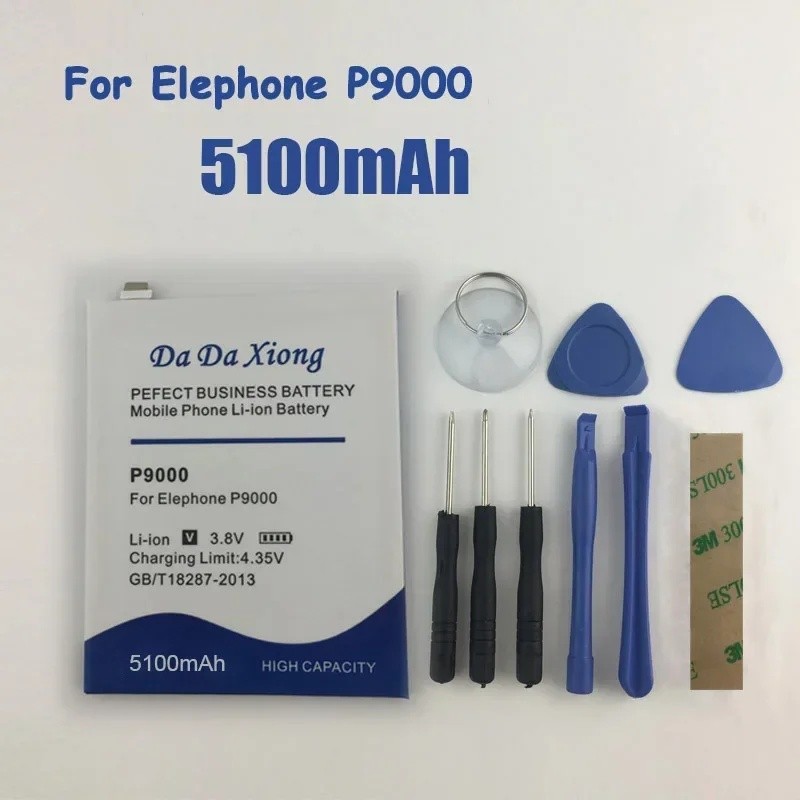 5100mAh Elephone P9000 แบตเตอรี่สําหรับ Lite