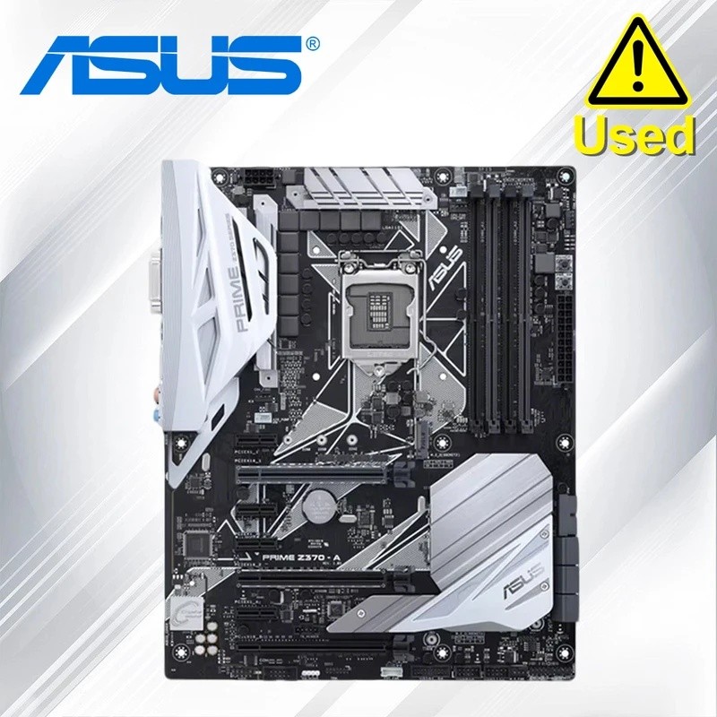 Asus Z370-A เมนบอร์ด DDR4 64GB เดสก์ท็อป M.2 PCI-E 3.0 โอเวอร์คล็อก I7 I5 I3 ซ็อกเก็ต HDMI-ใช้งานร่ว
