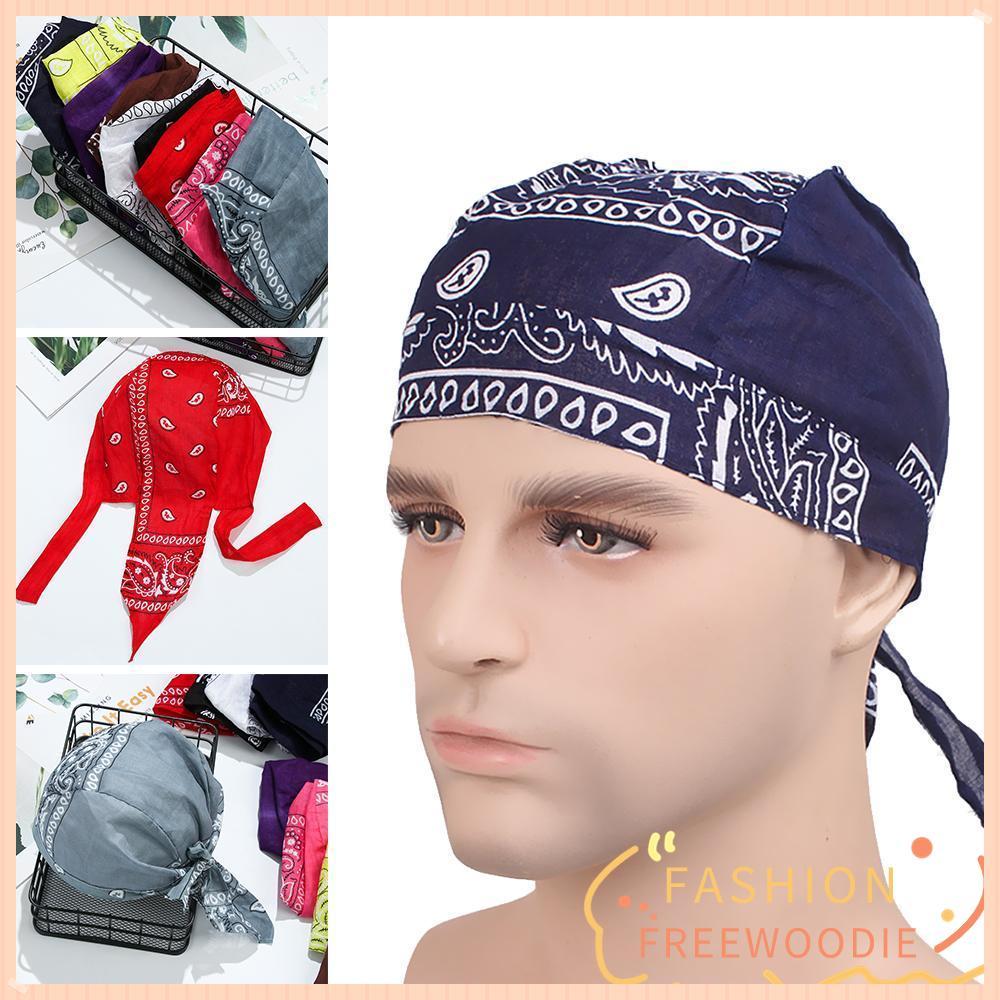 FREEWOODIE Pirate Hat Cotton Quick Dry Adjustable Headscarf Bandana