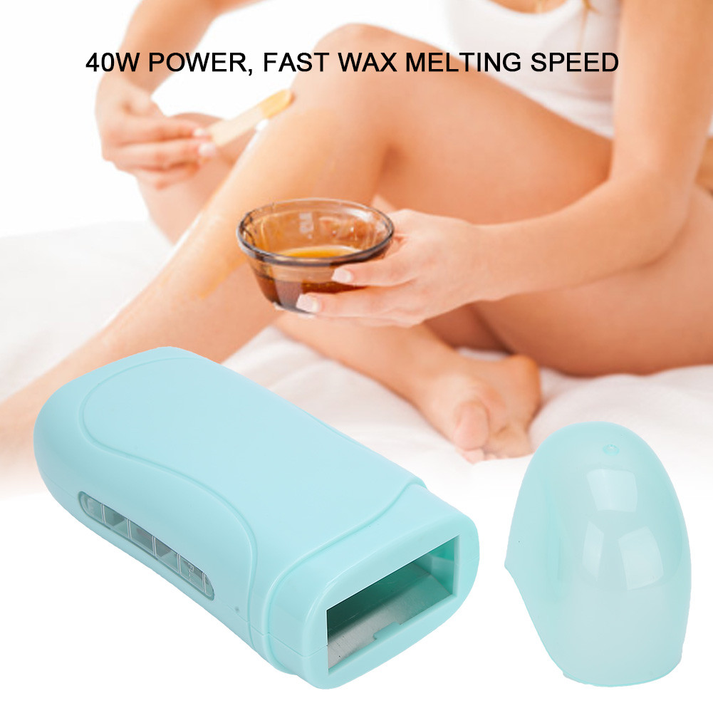 Mabao Wax Heater แบบพกพาขี้ผึ้งอุ่นสําหรับกําจัดขน 40W Depilatory Heater Roller มือเท้าข้อศอกแขนขารั