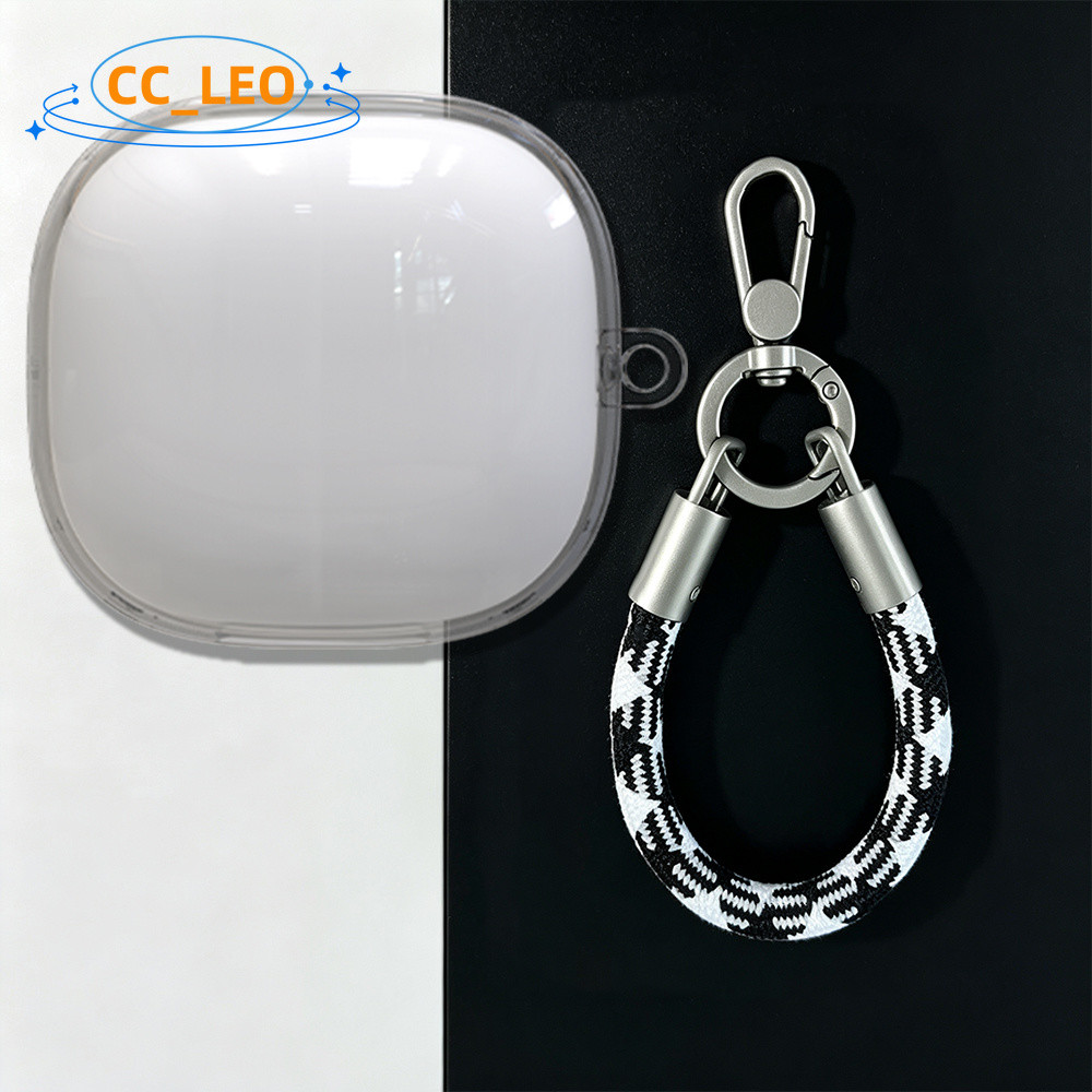 Case for Beats Fit Pro Cute Transparent Soft Shell Colorful Lanyard Pendant Suitable for Beats Fit P
