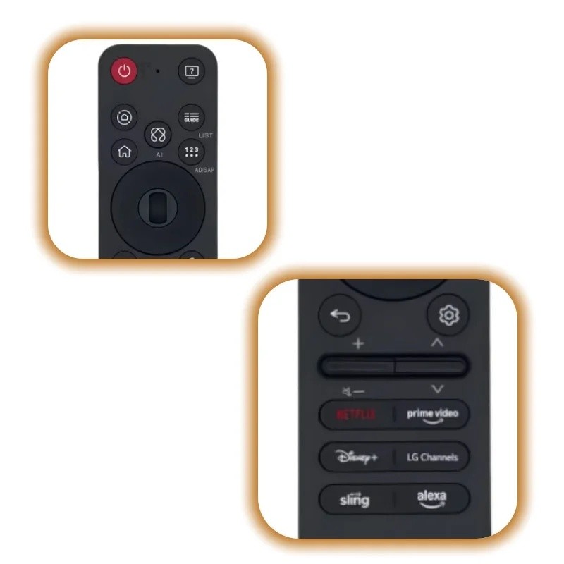 MR25GA AKB76046602 รีโมทคอนโทรลด้วยเสียง, Voice & Pointer Remote Replacement สําหรับ TV OLED G5, B5 