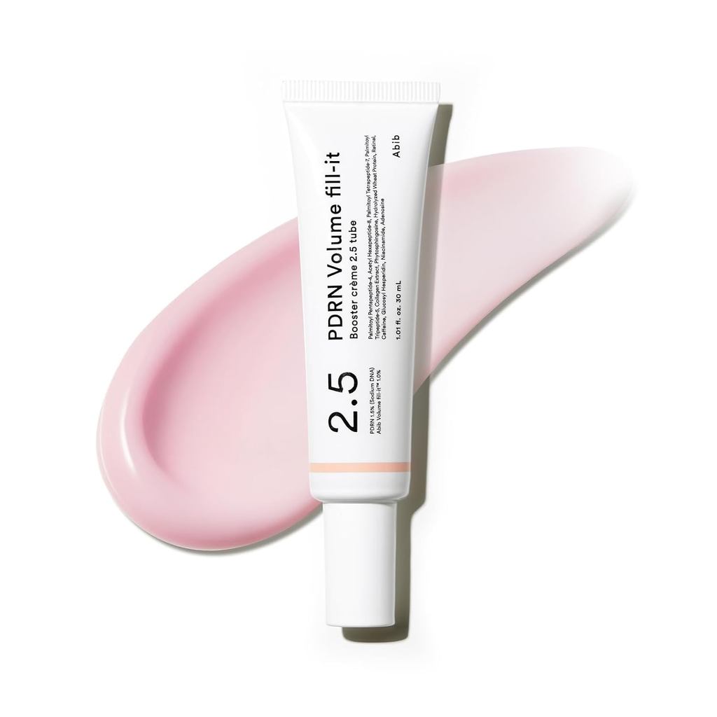 Abib PDRN Volume fill-it Booster Cream 2.5 หลอด | ปริมาณบํารุงผิวหน้าพร้อม PDRN 15,000ppm Peptides R