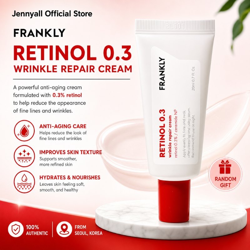 Frankly Retinol 0.3 Cream 20ml Anti-Aging Face Cream Korean Skincare Daily Beauty Care ส่งจากโซล เกา