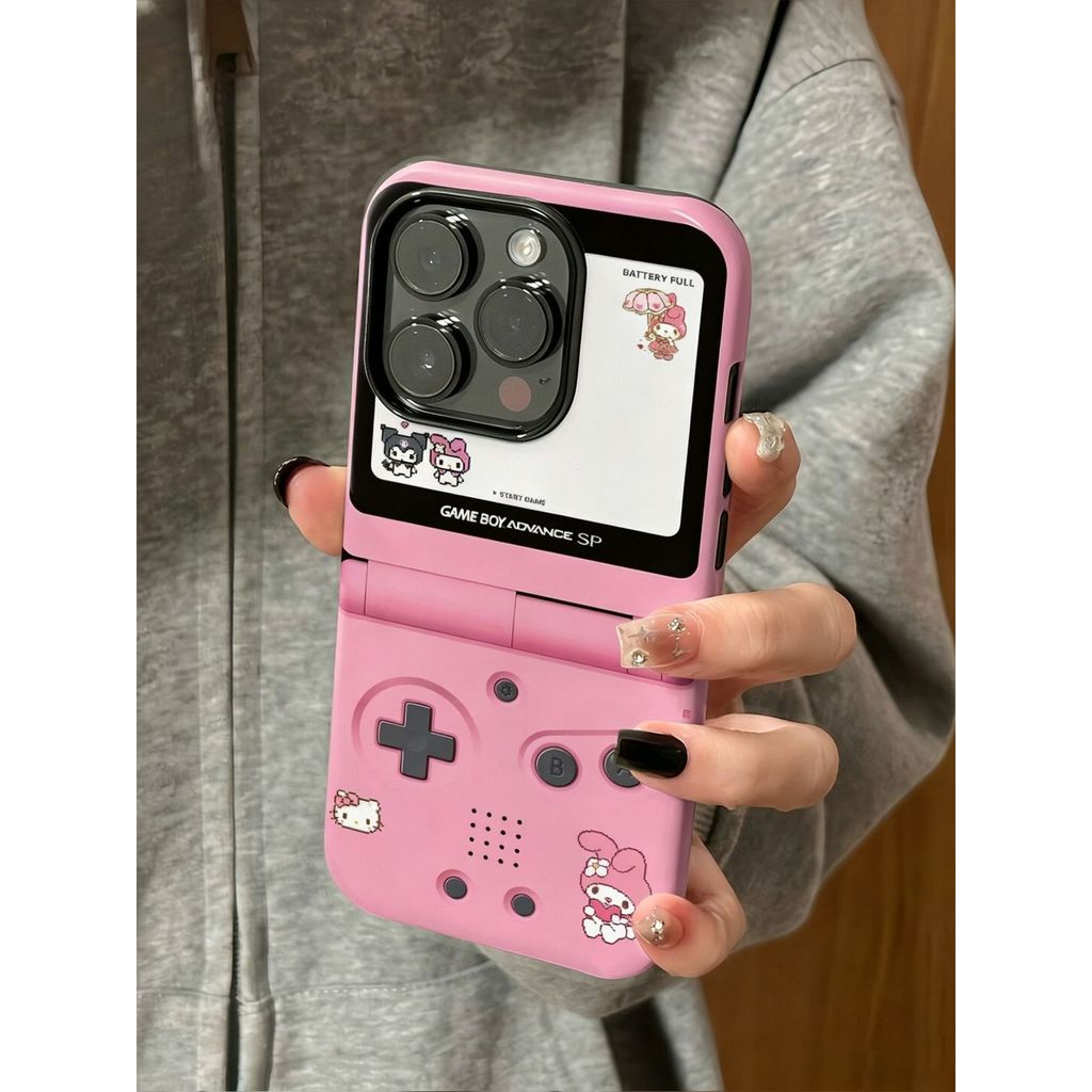 คอนโซลเกม Melody เหมาะสําหรับ iPhone17/16 เคสโทรศัพท์ iPhone 14 ฟิล์ม 11 2 in 1 12/11 Girl