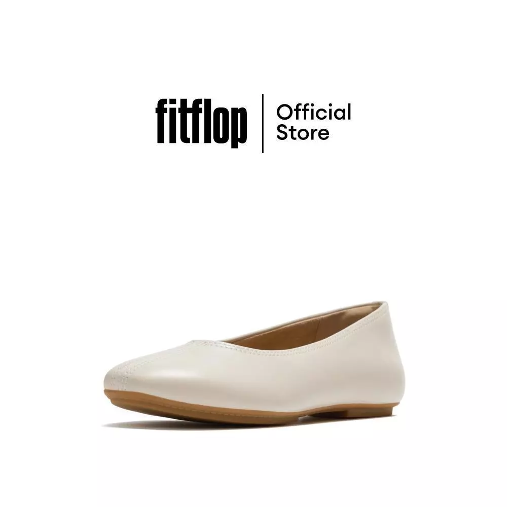 FITFLOP DELICATO HIGH-CUT BALLET FLATS รองเท้าทรงบัลเล่ต์ผู้หญิง รุ่น A0P-A99 สี BEIGE