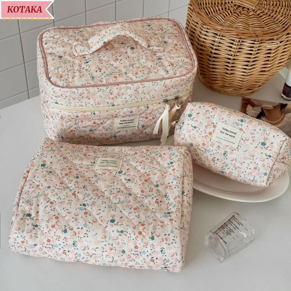 KOTAKA Aesthetic Cosmetic Organizer, Corduroy
