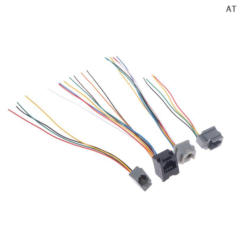 [AT] 5PCS 616E 623k 616M 641D RJ11\RJ12\RJ45 หญิง Soet สําหรับโทรศัพท์อินเทอร์เน็ตพร้อมสาย 15 ซม.TH
