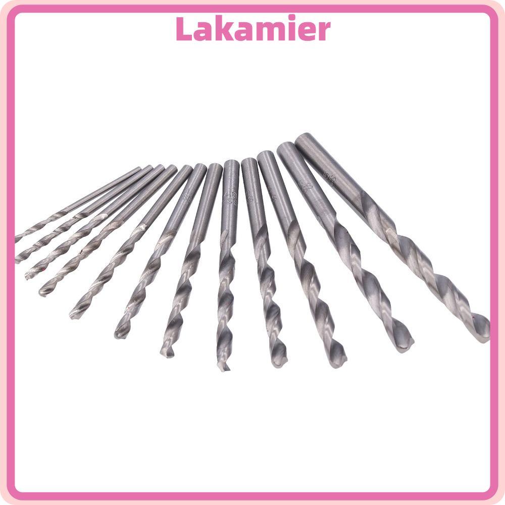 LAKA 13PCS Twist Drill Bits ชุด, HSS 1.5-6.5 มม.Jobber ความยาวเจาะ Bits, ทนทาน Fast เปลี่ยนโลหะ HSS 
