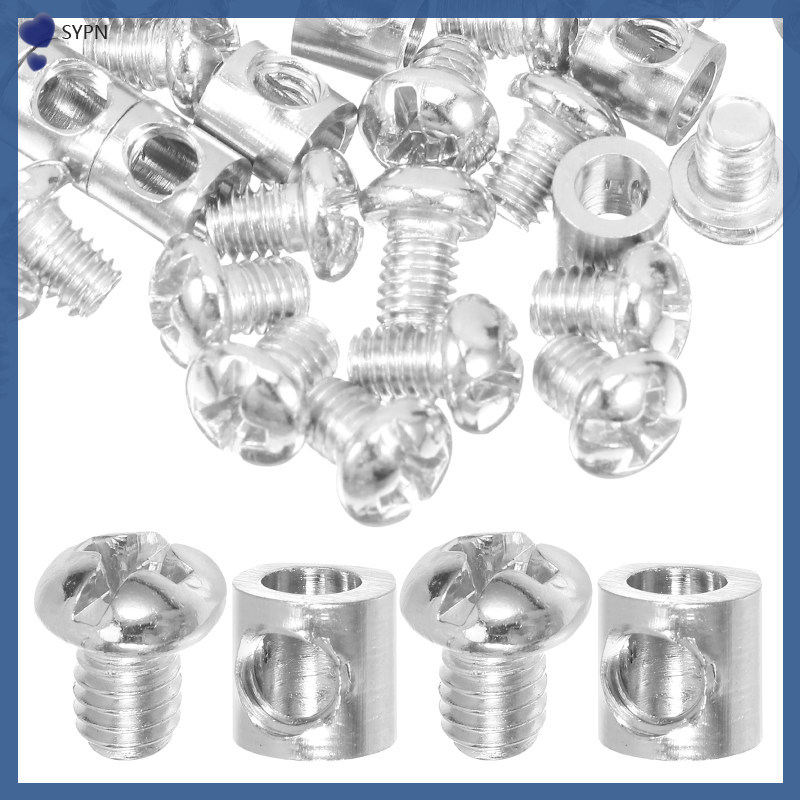 20 ชิ้นเหล็กกระเป๋าเดินทางล็อค Heavy Duty แหวนล็อค 0.60X0.60X0.60 ซม.เงิน shaoyipin