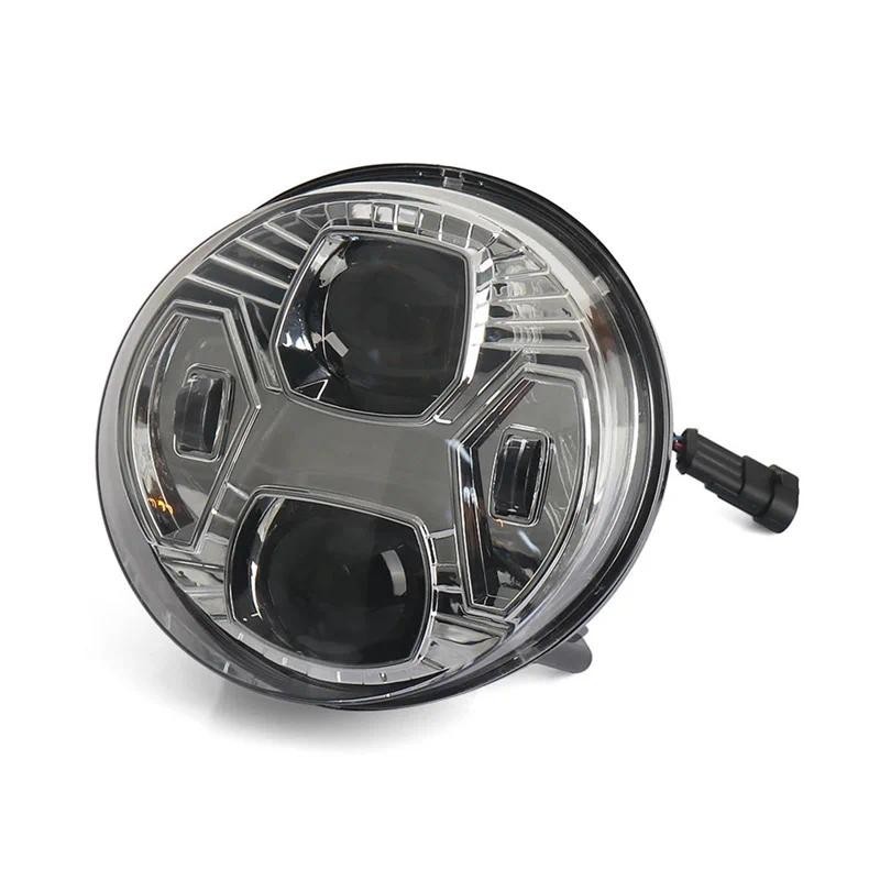A72M-อุปกรณ์เสริมรถจักรยานยนต์ด้านหน้า LED ไฟหน้าไฟหน้าสําหรับ Vespa GTS300 Gts300 Gts300 Gts 300 GT