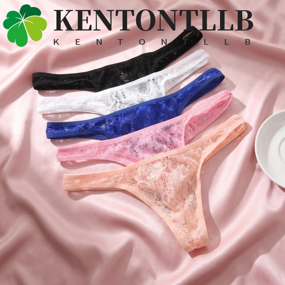 KENTONTLLB ผู้ชายลูกไม้ Hollow Thongs, ต่ําเอวกางเกงผู้ชาย Sheer Lace กางเกง,โปร่งใสตาข่ายบางชุดชั้นในชุดชั้นในกางเกงผู้ชาย