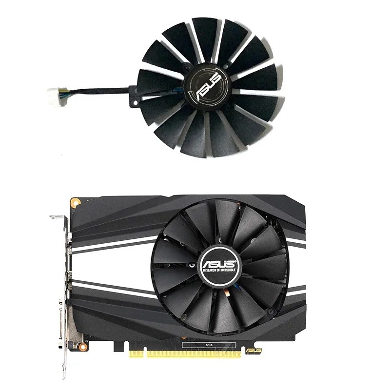 ใหม่ PLD10010B12HH 6 ขา Rtx 2060 GTX 1660 1650 Super Gpu พัดลมสําหรับ Asus PH-GTX 1660 TI-O6G PH-GTX