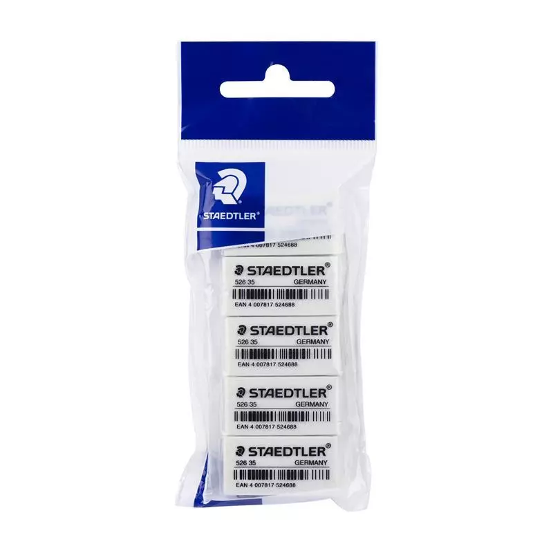 STAEDTLER ยางลบดินสอ รุ่น 52635 สีขาว (แพ็ค 5 ก้อน)
