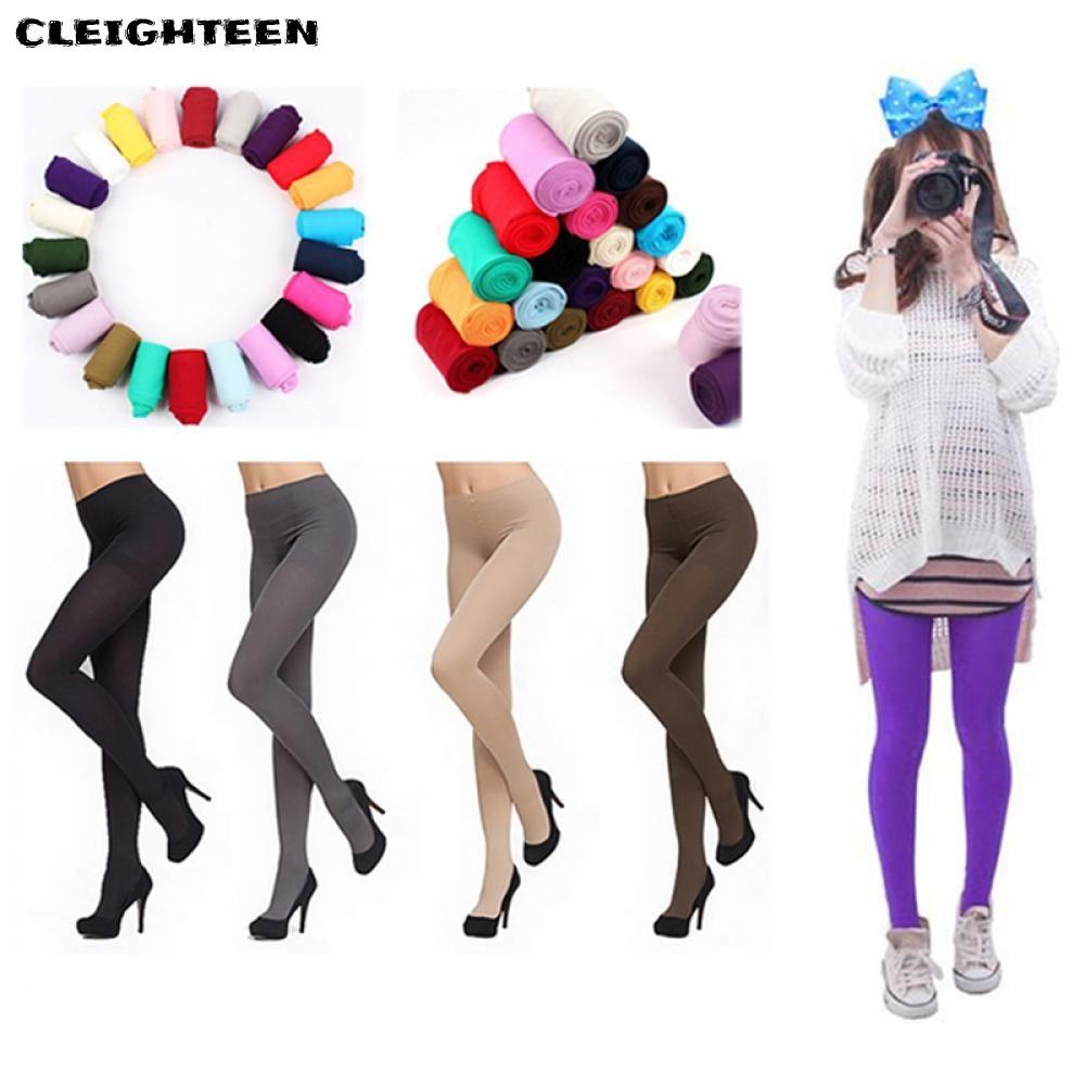 CLEIGHTEEN Tights HOT Women 120D Footed Socks