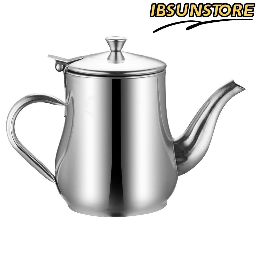 IBSUNSTORE ขวดจ่ายน้ํามัน, 201 สแตนเลส 13oz/18oz/24oz เครื่องจ่ายน้ํามันมะกอก, เครื่องจ่ายซอสถั่วเหล