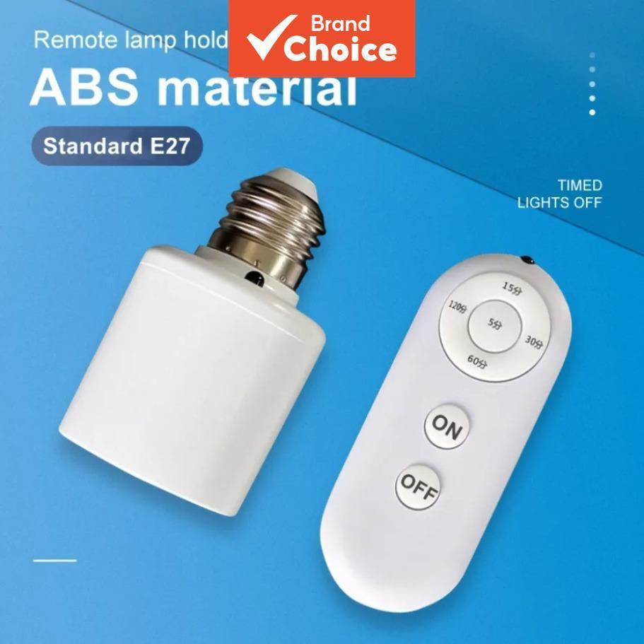AXUS E27 60W ที่จับโคมไฟตั้งเวลาอัจฉริยะ 110V 220V สวิตช์ไฟห้องนอน ควบคุมไร้สาย