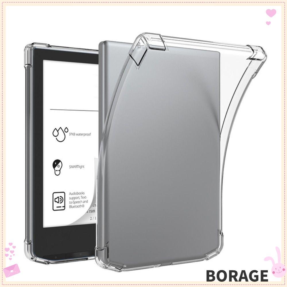BORAG PB629/PB634 Funda,นุ่มกันกระแทก 6 นิ้ว eReader,โปร่งใสTPU Ultra Thinเกราะป้องกันสําหรับPocketb