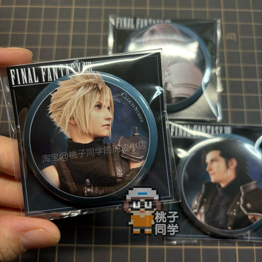 FF7 Final Fantasy 7 Rebirth สินค้าเกมโฮมเมดป้ายบาร์เข็มกลัด Claude Zacks Safiros