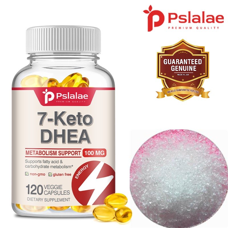 Pslalae 7-Oxo-DHEA-3β-Acetate - แคปซูลมังสวิรัติ ปราศจากกลูเตน - GMO - ผลิตภัณฑ์เสริมอาหาร