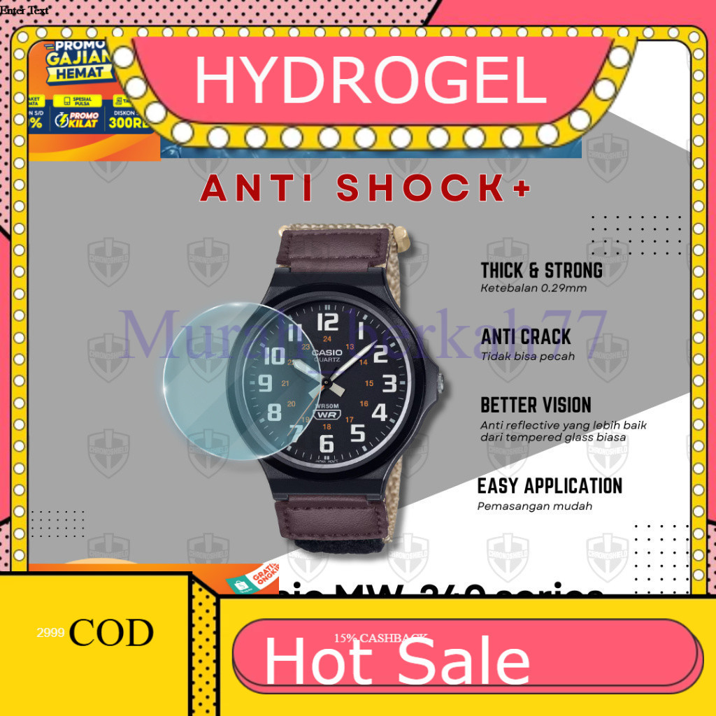 HYDROGEL Anti-Scratch สําหรับนาฬิกา Casio MW240 MW 240