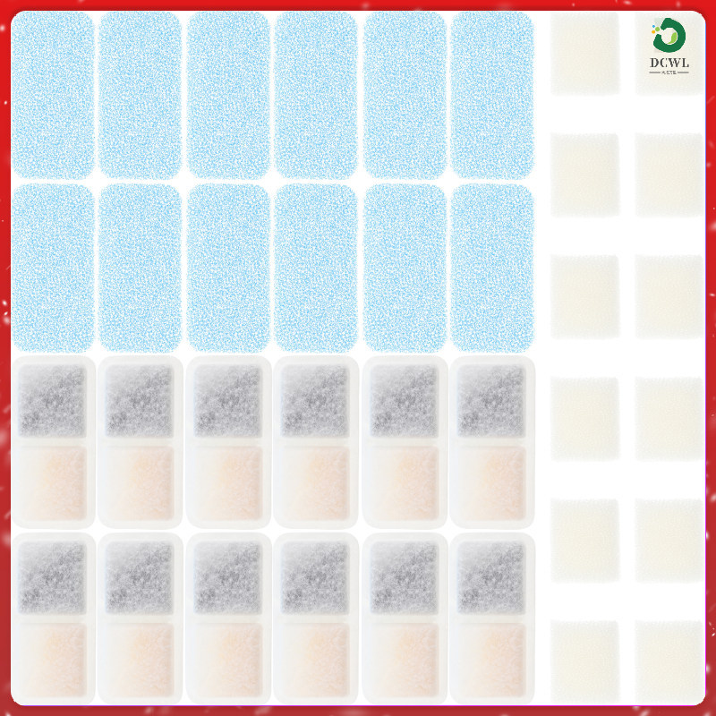 48pcs สัตว์เลี้ยง Fountain กรองสําหรับ Oneisall แมวน้ํากรององค์ประกอบเปลี่ยนแมวสุนัขน้ําพุอะไหล่สําห