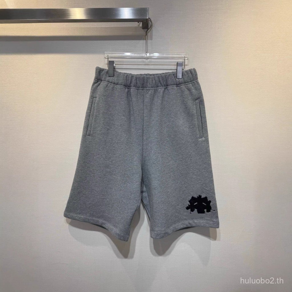 L68M Chr * me He ** Sanhua Patchwork Leather Casual Shorts Cropped Pants Loose All-Match Unisex