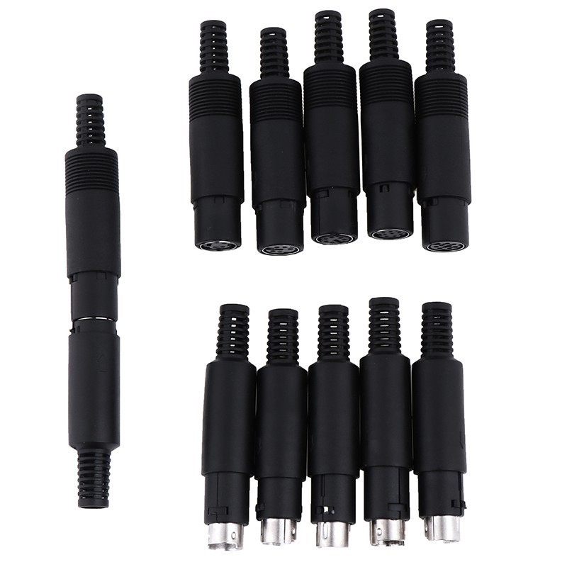 ใหม่ มือ1 แจ๊คดิน แจ๊คเยอรมัน Jack Mini Din Plug Socket Connector  4 / 5 / 6 / 7 / 8 Pin  Male Femal