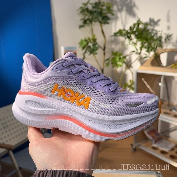 รองเท้าวิ่ง Lotto HOKA ONE ONE BONDI 9 รองเท้าวิ่ง สวมใส่สบาย ใช้เทคโนโลยีพิเศษลดแรงกระแทก Z1NZ GFJQ
