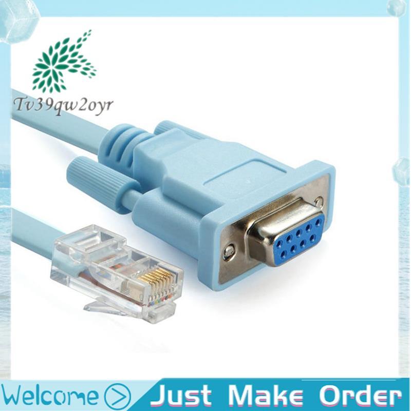 สายคอนโซล USB RJ45 Cat5 Ethernet To Rs232 DB9 COM พอร์ต Serial หญิงเราเตอร์อะแดปเตอร์เครือข่ายสาย 1.
